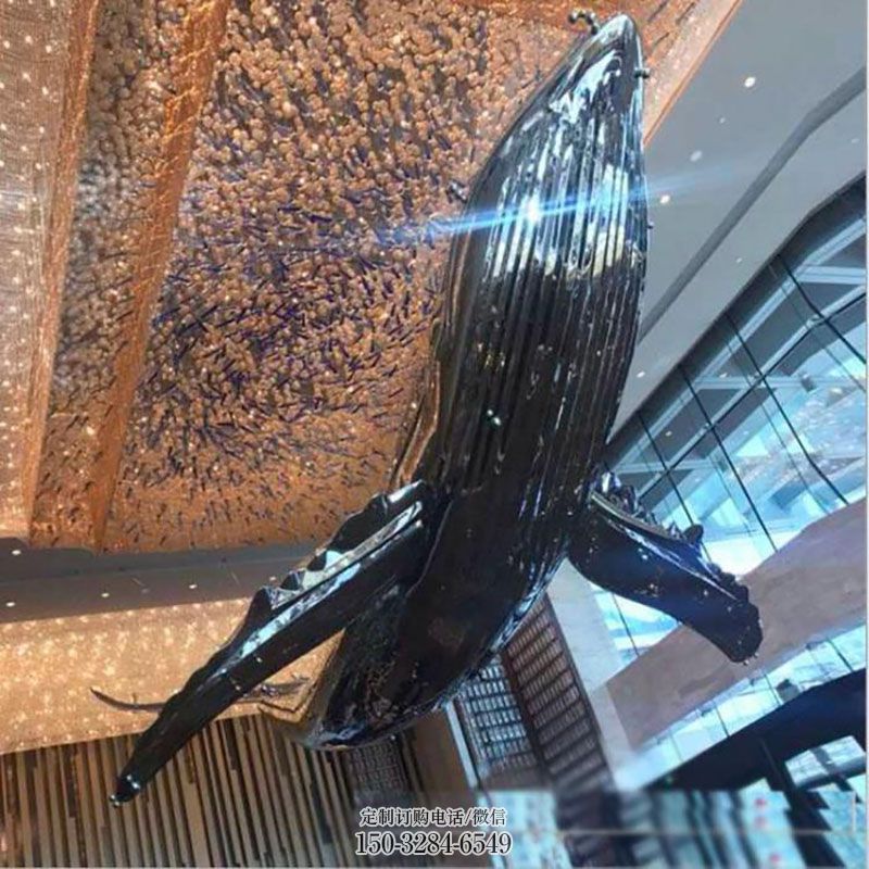钢铸鲸鱼雕塑 园林景观小品鱼类雕塑生产 地产精神堡垒不锈钢鲸鱼雕塑批发