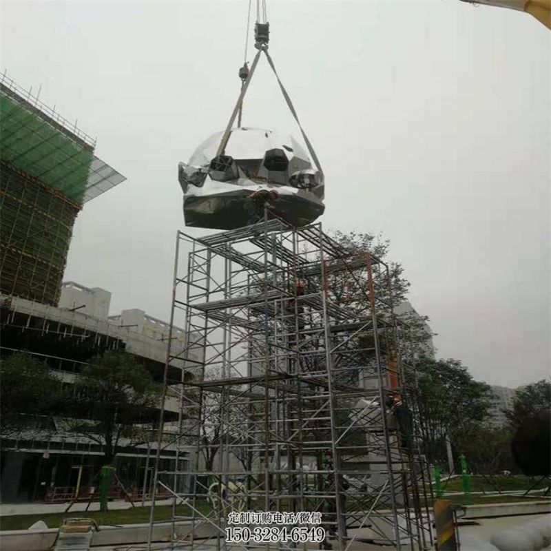 景区雕塑制作-立体景观-金属抽象八爪鱼雕塑