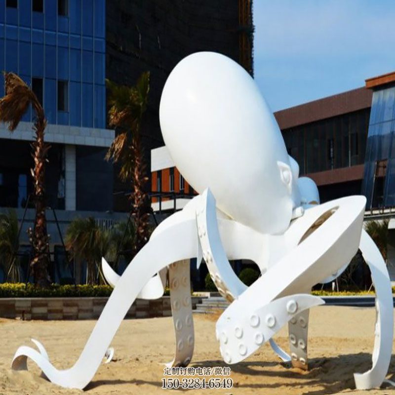 酒店章鱼雕塑 生物雕塑装饰精品 景观户外章鱼雕塑点击