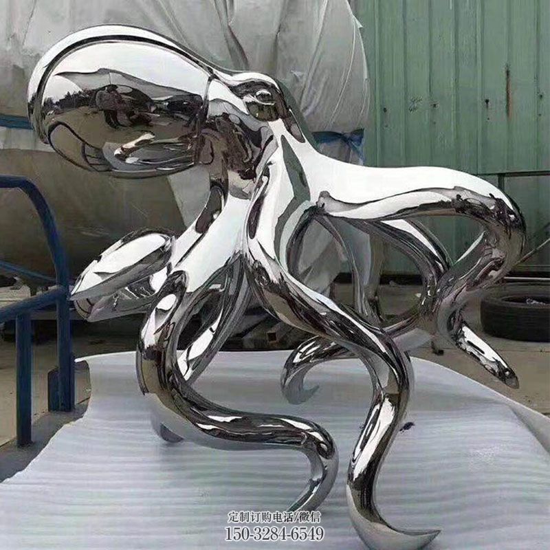 空间章鱼雕塑 户外生物雕塑摆放精选 章鱼雕塑工艺服务商
