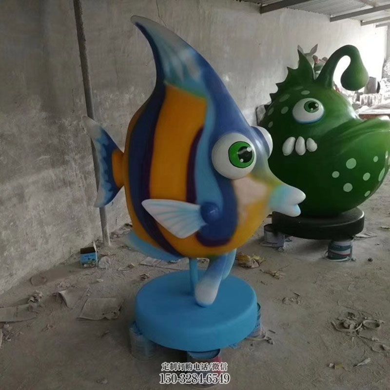 露天雕塑指用-欧式花园-空间剑鱼雕塑