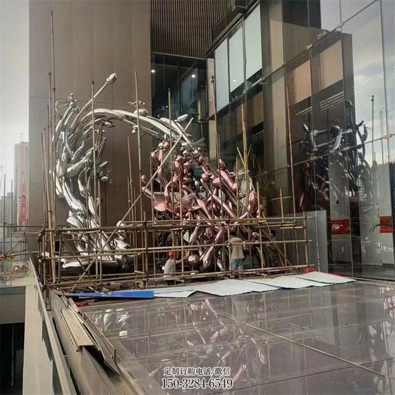 钢铸群鱼雕塑 烤漆鱼群雕塑制造商 户外鱼雕塑摆放制作