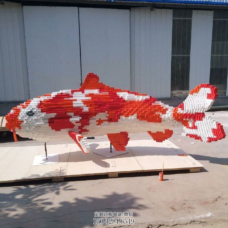 抽象鱼雕塑环形 企业标志鱼雕塑精选 主题几何鱼雕塑提供