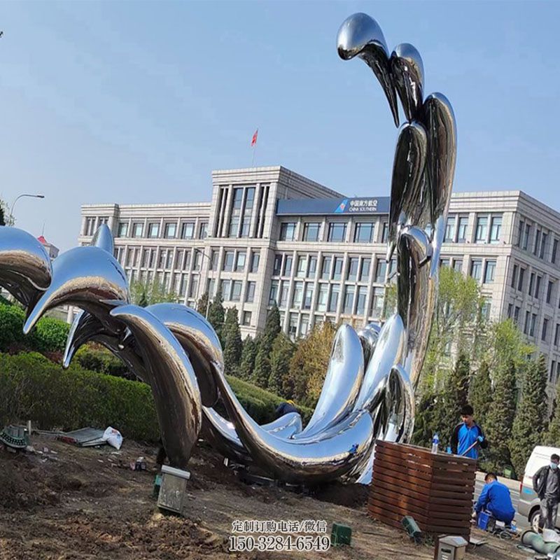 各类麦穗鱼雕塑 群鱼雕塑工艺服务商 商业不锈钢鱼雕塑标准